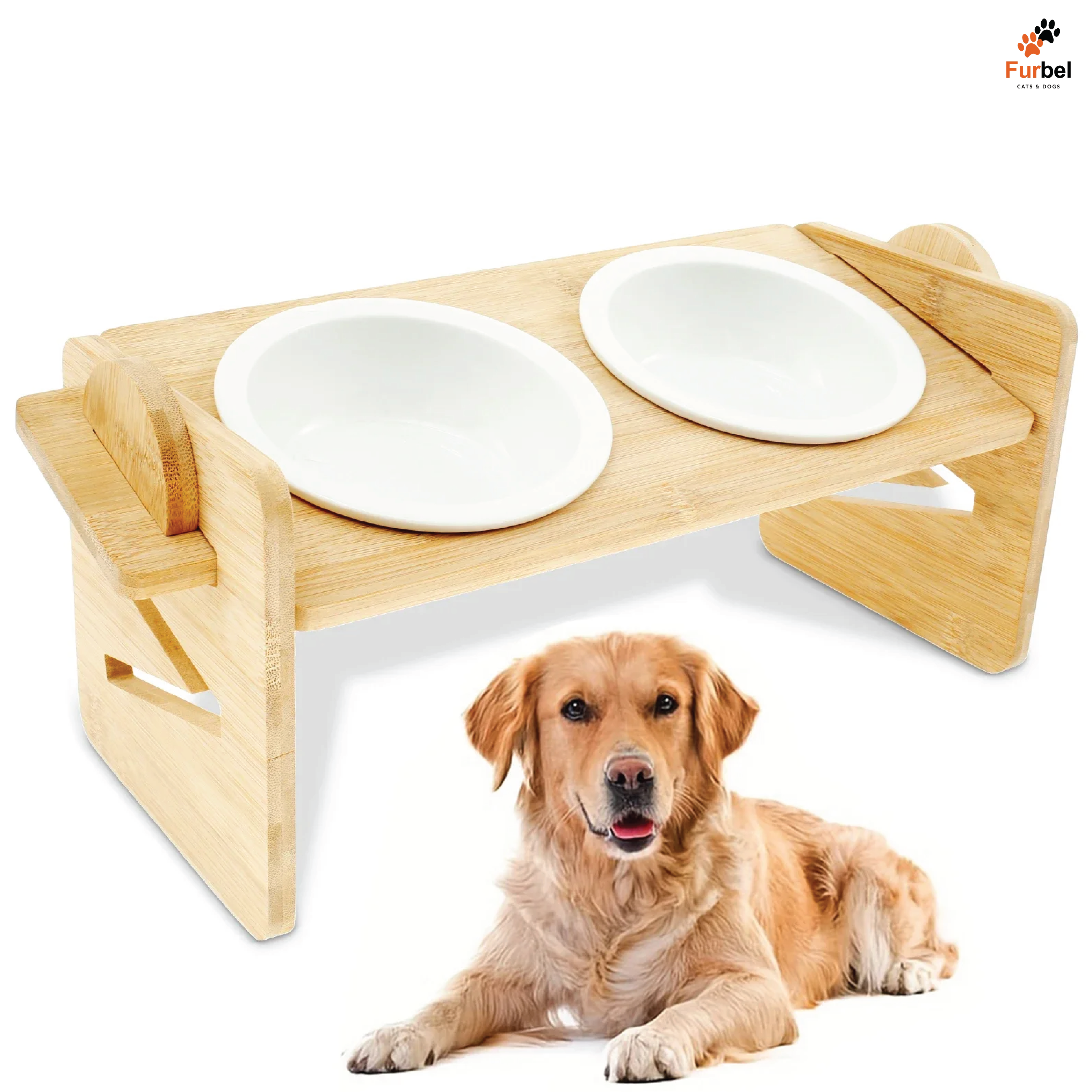 Adjustable Elevated Bowls For Cats And Dogs