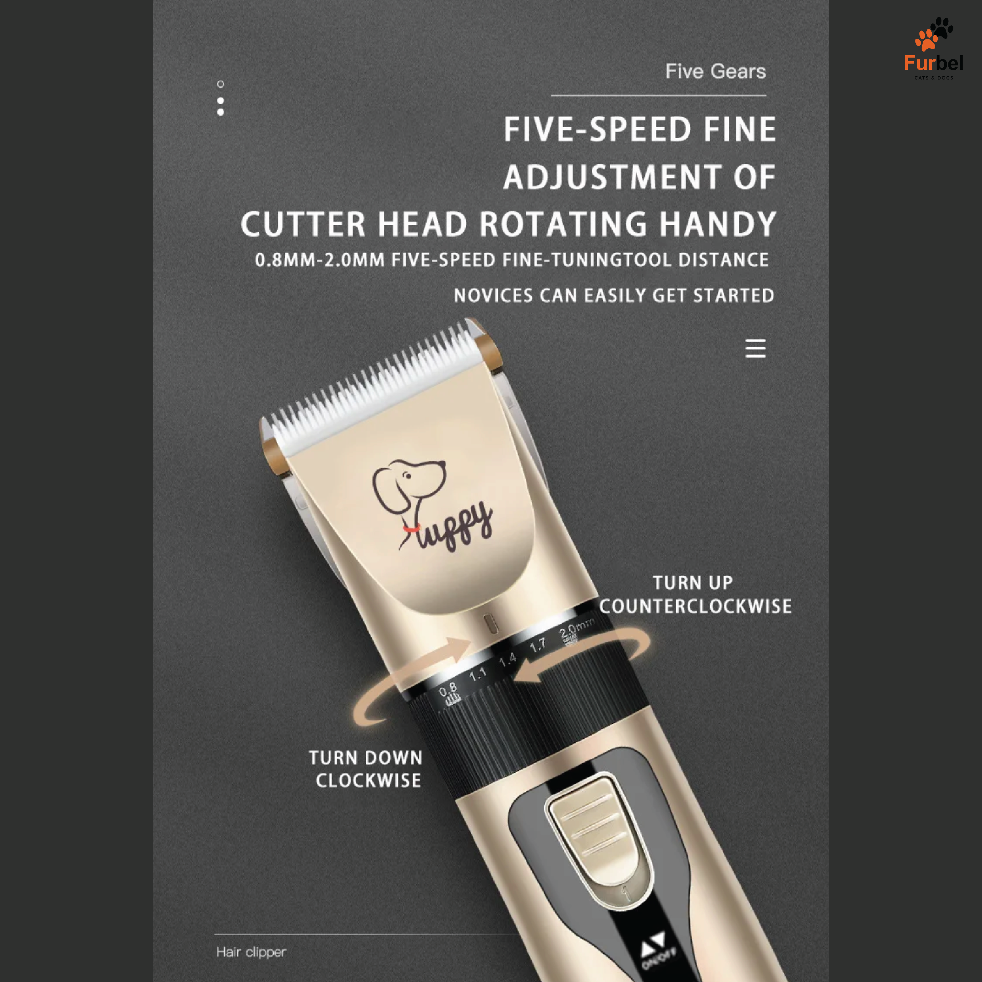 Pet Clipper Kit For Cats And Dogs