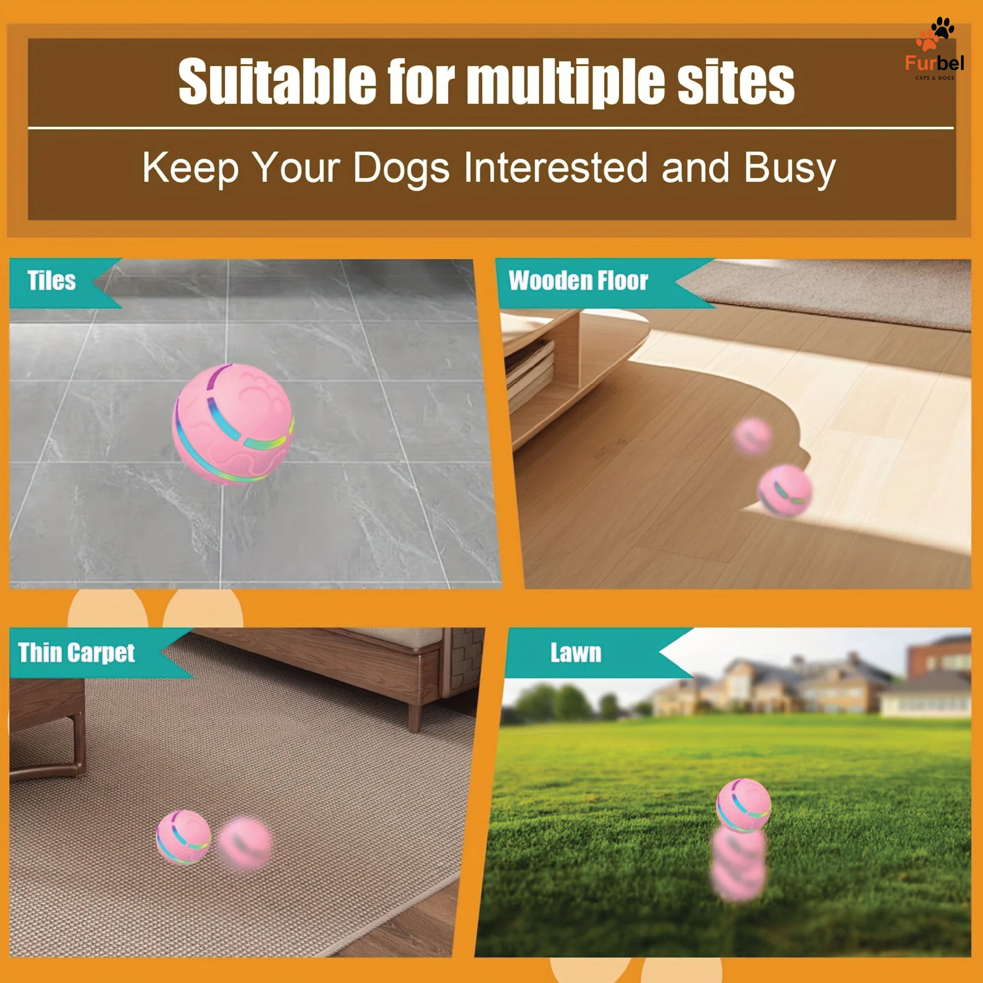 Interactive LED Ball For Dogs And Cats