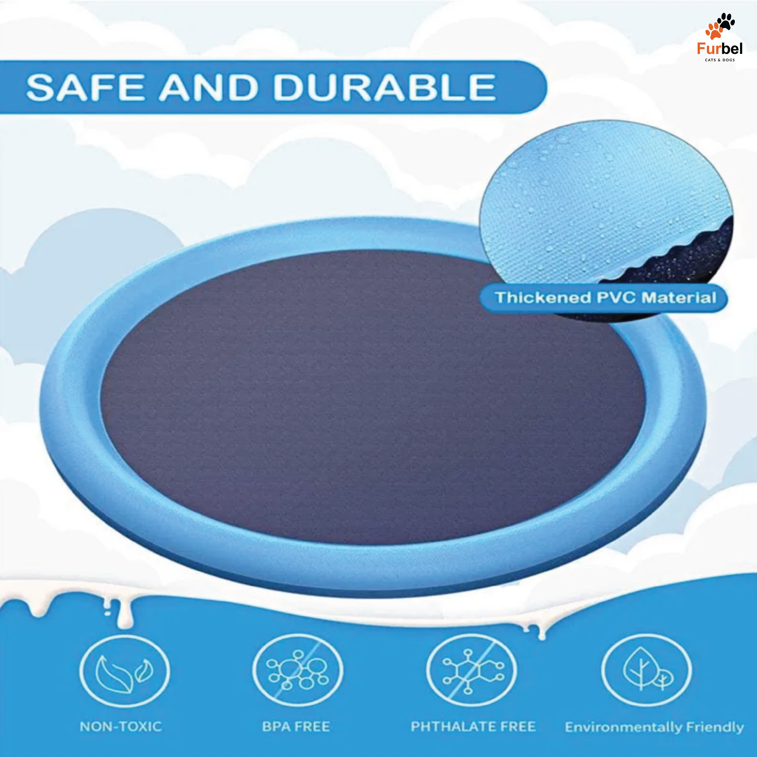 Inflatable Cooling Pool For All Pets