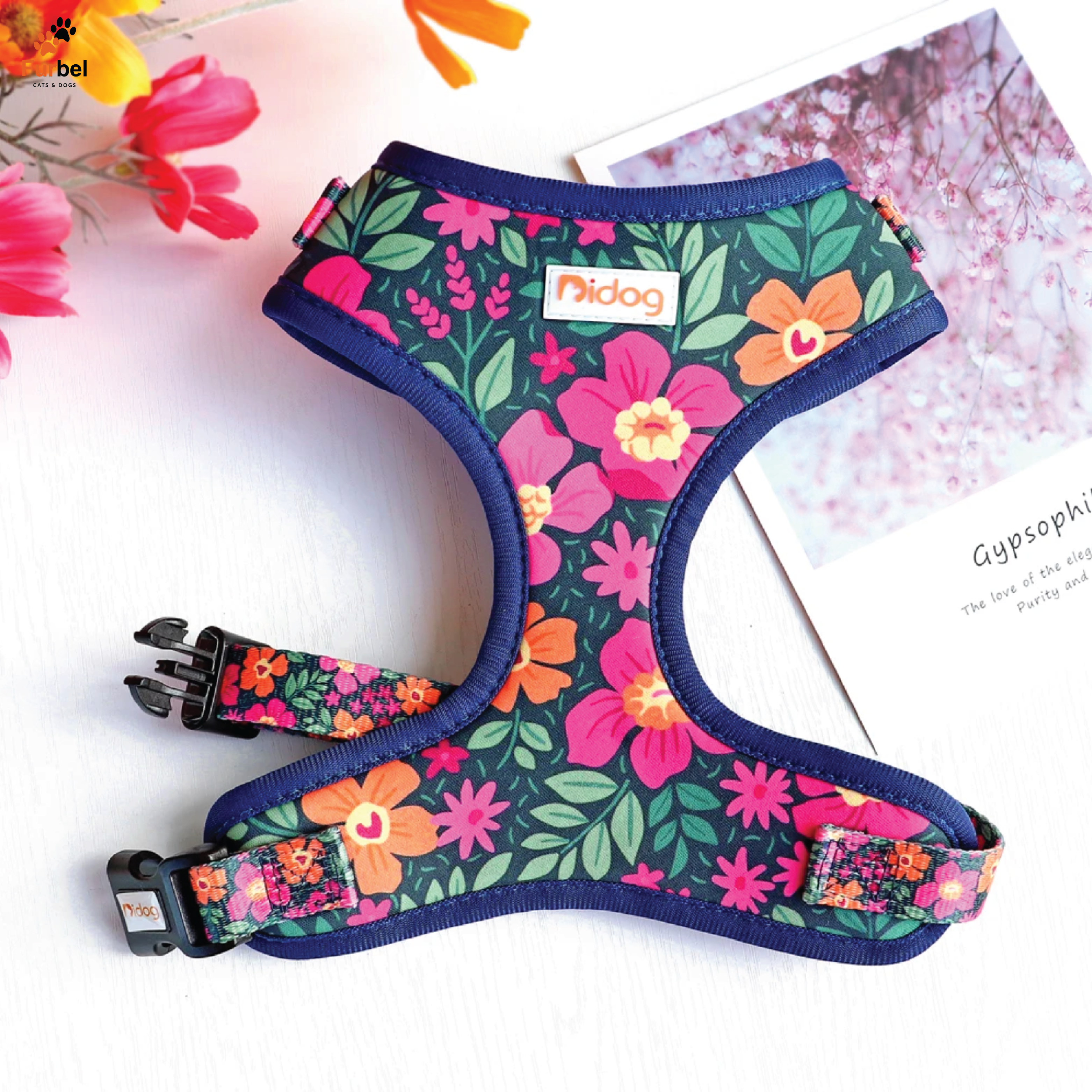 Bright Print Padded Harness For Dogs