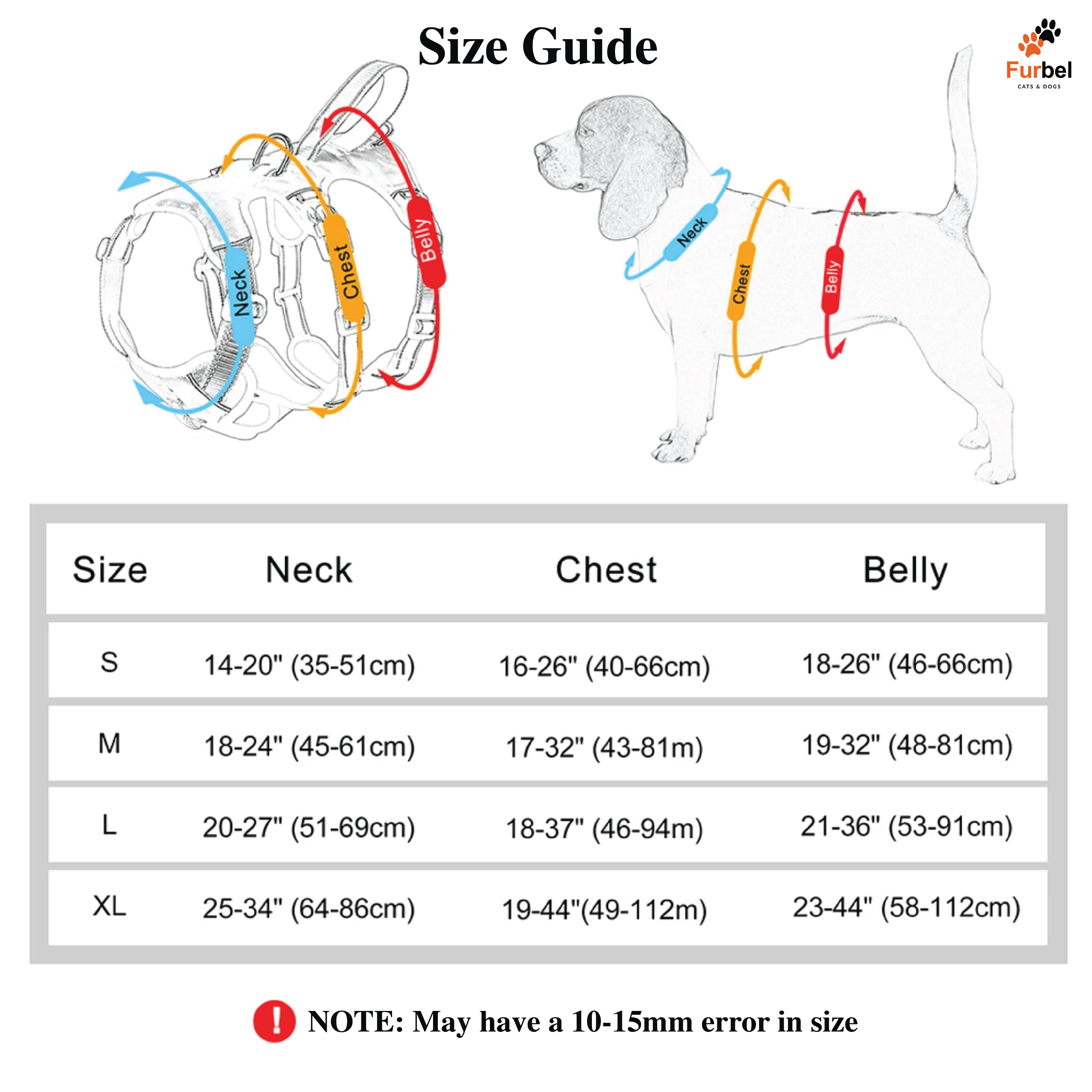 Waterproof Reflective Harness For Dogs