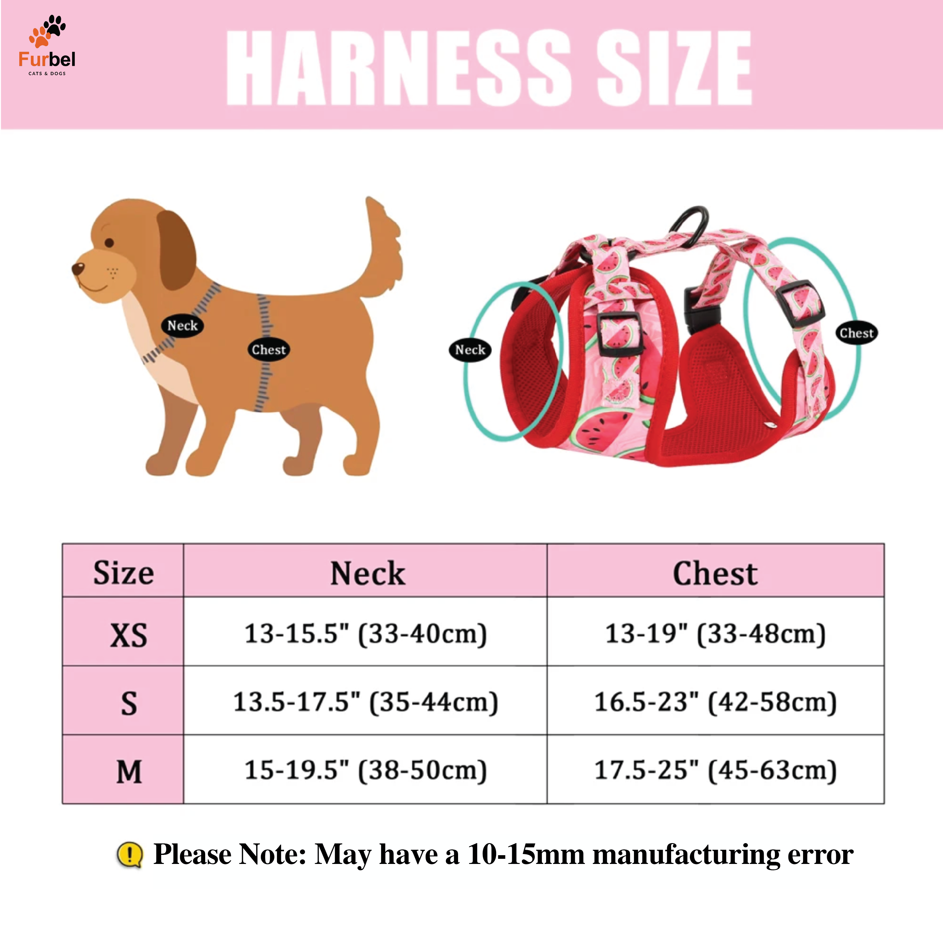 Bright Print Padded Harness For Dogs