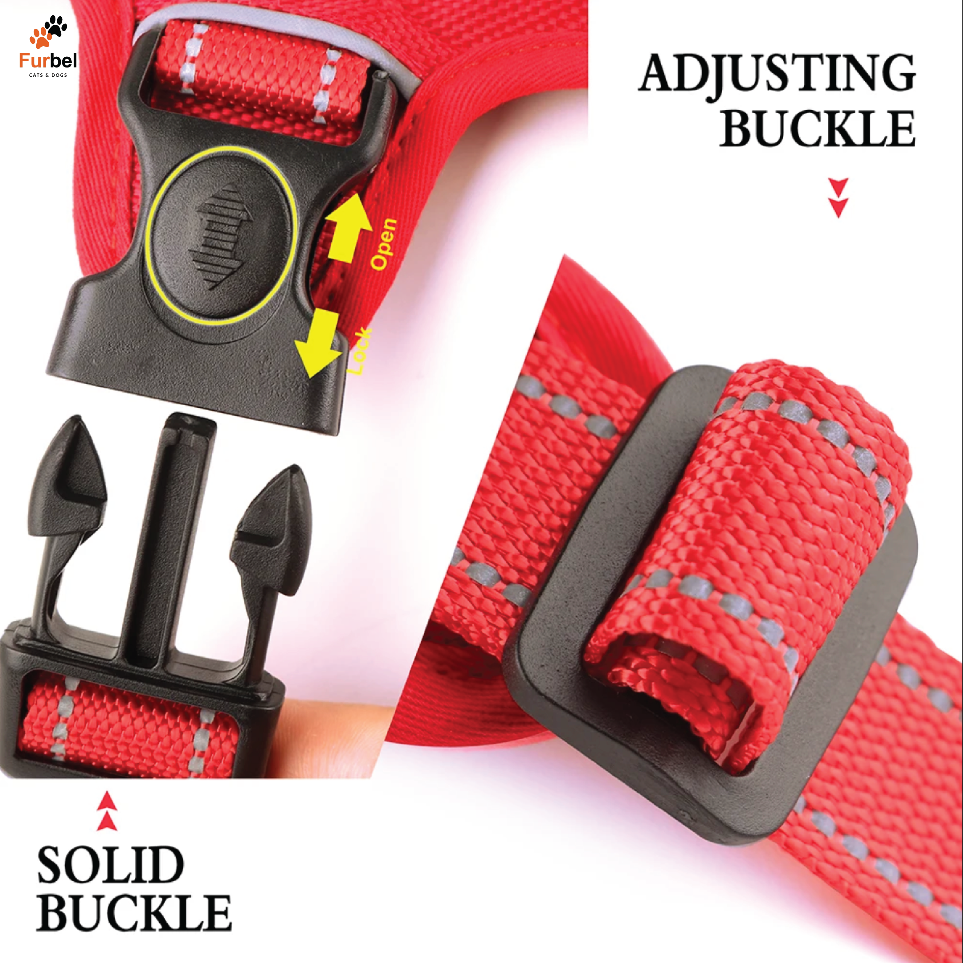 Waterproof Reflective Harness For Dogs