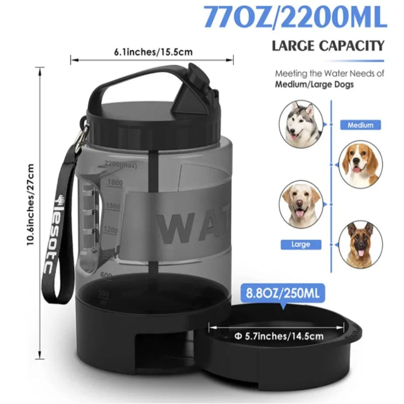 Large Capacity Water Bottle For Dogs And Cats
