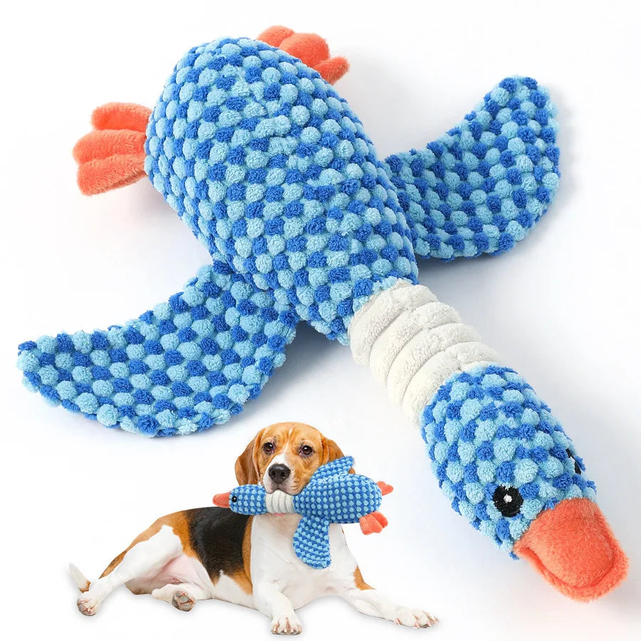 Plush Squeaky Duck Dog Toy