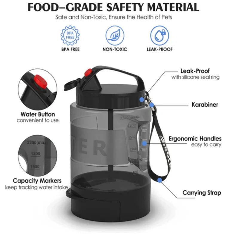 Large Capacity Water Bottle For Dogs And Cats