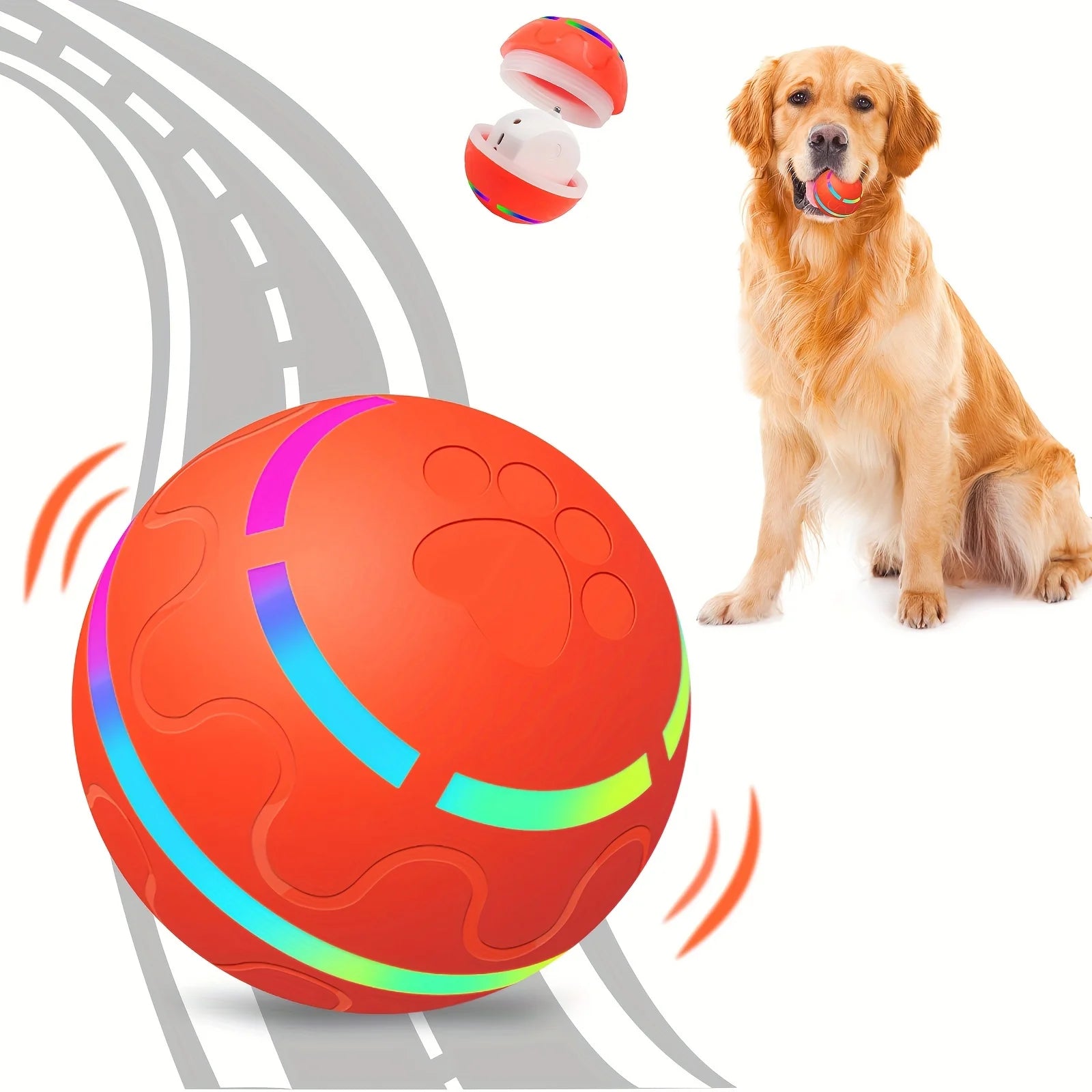 Interactive LED Ball For Dogs And Cats