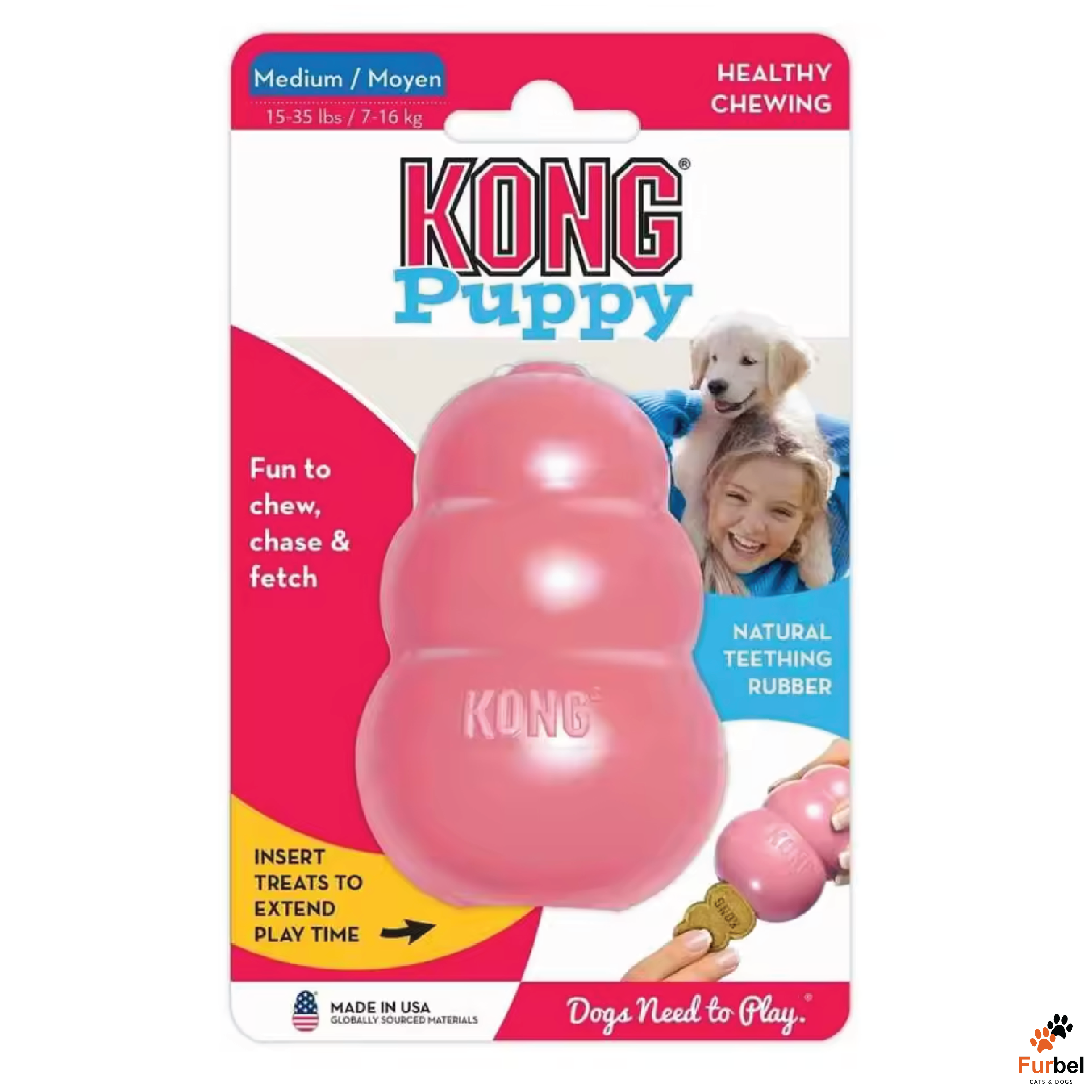 Kong Puppy Chew Treat Toy (All Sizes)