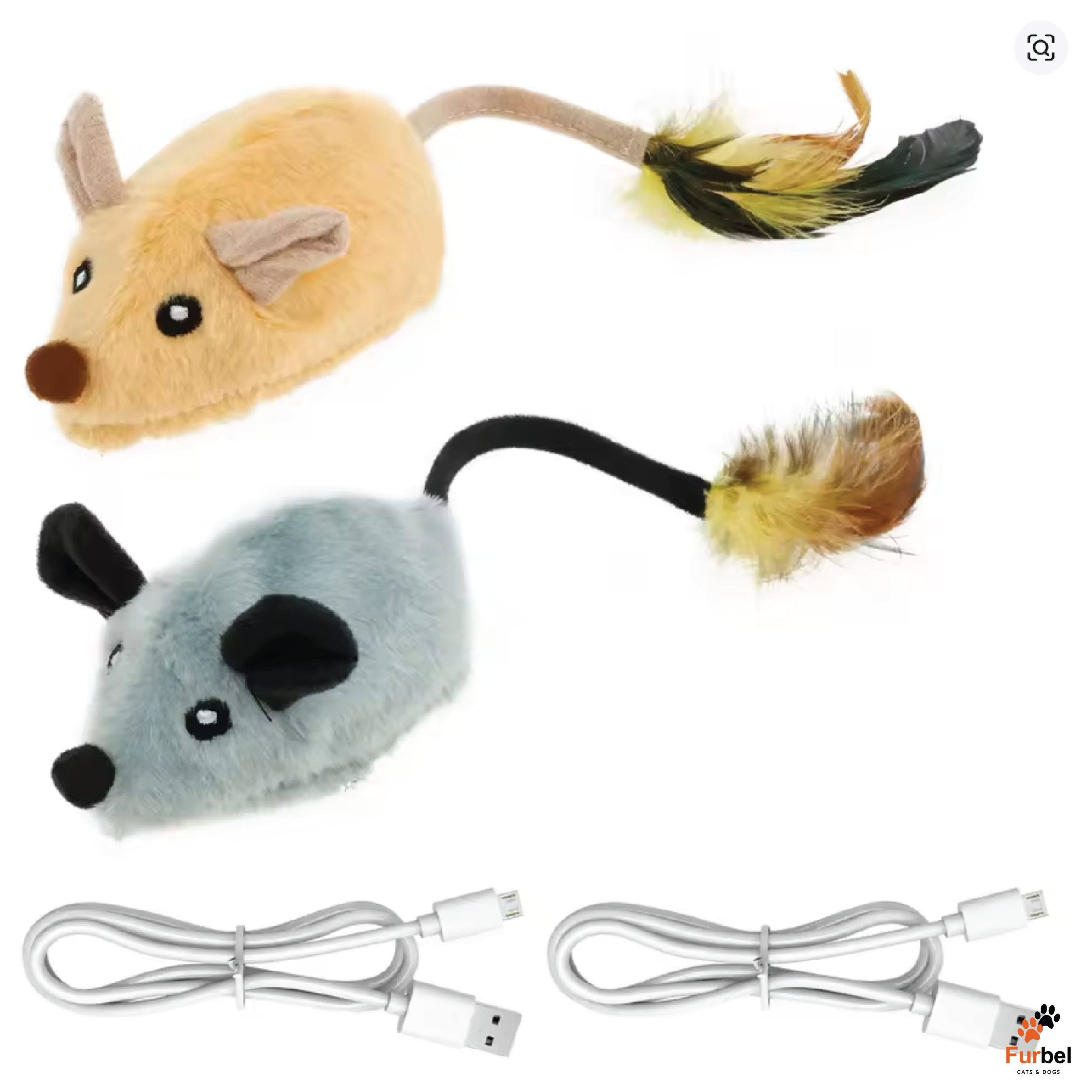 Interactive LED Mouse Cat Toy