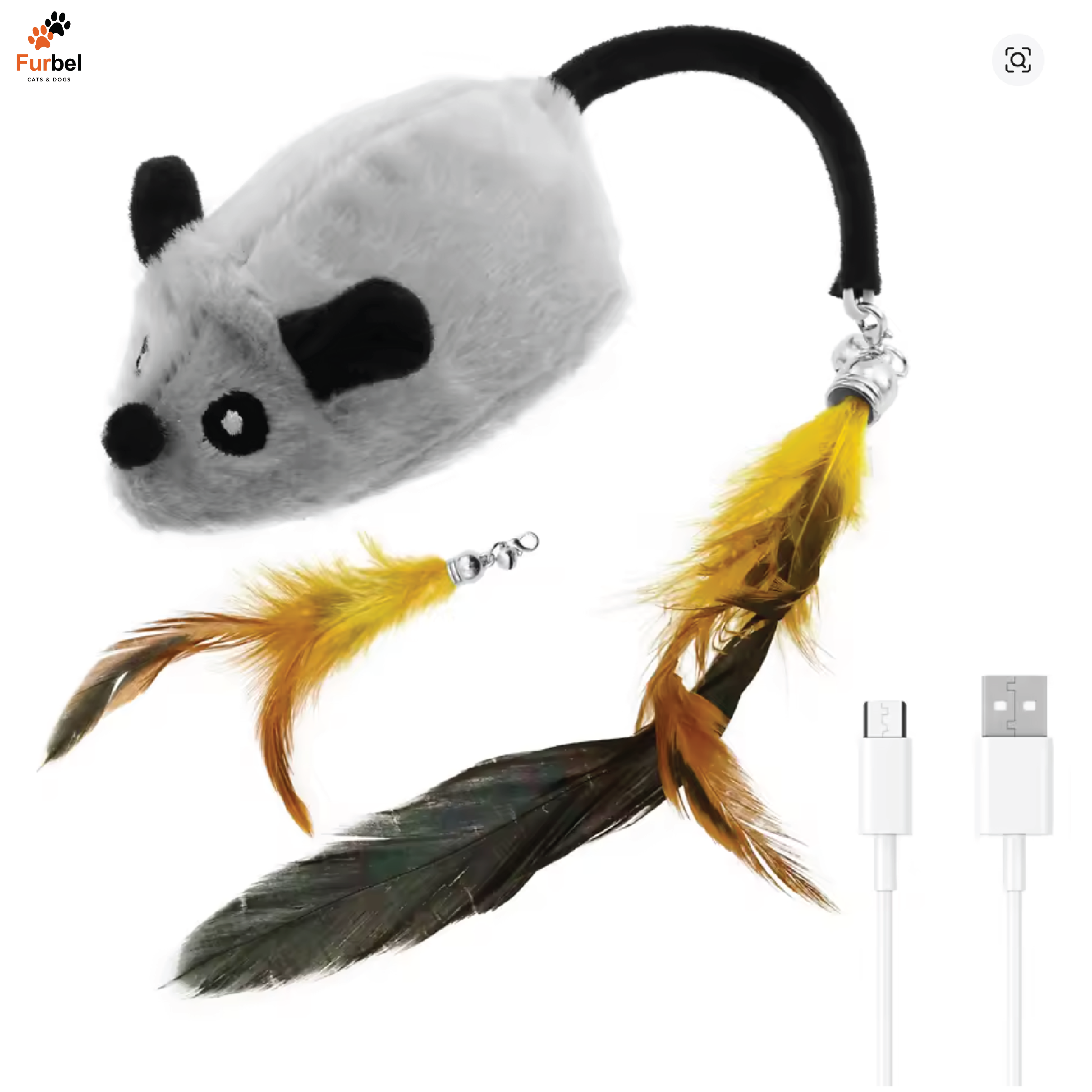 Interactive LED Mouse Cat Toy