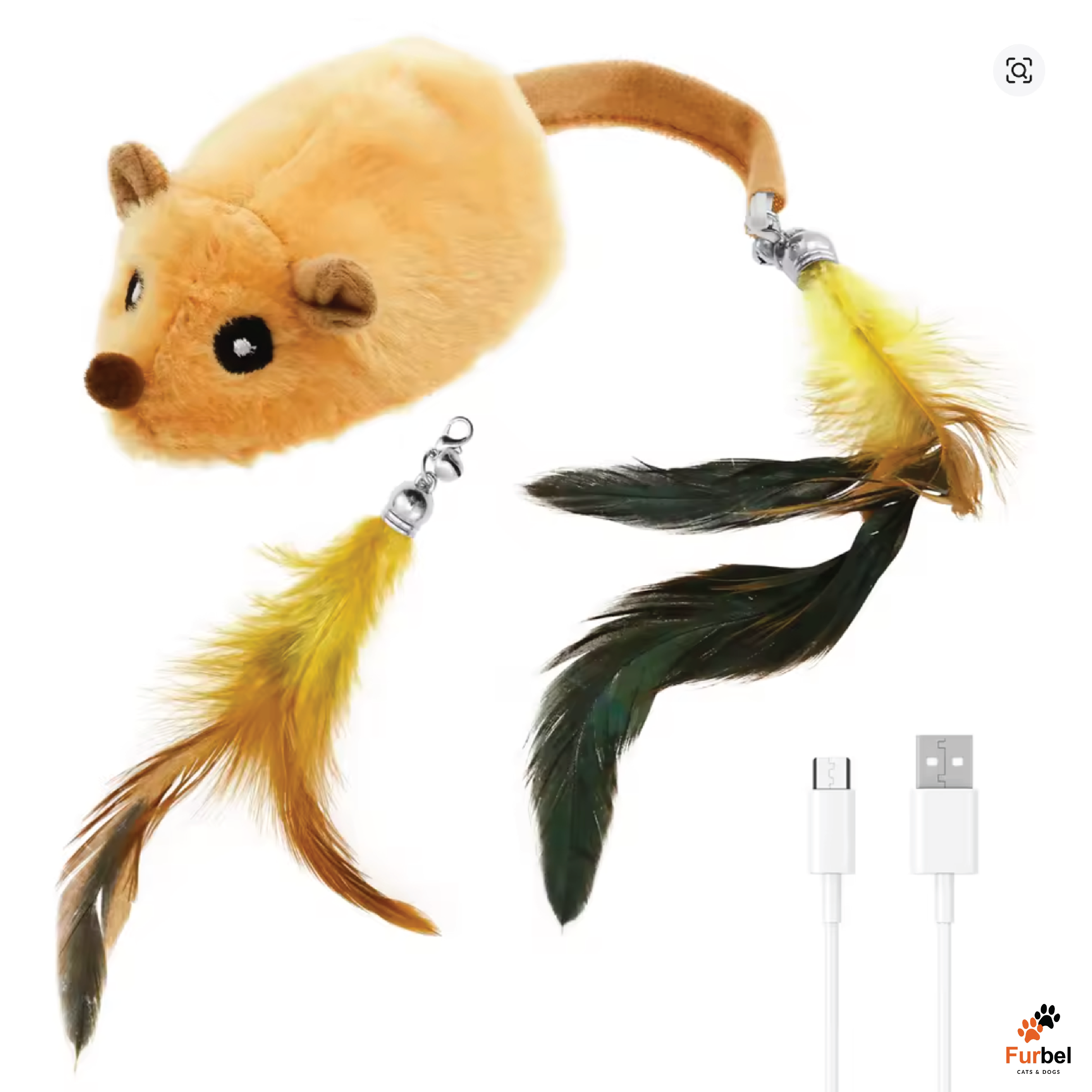 Interactive LED Mouse Cat Toy