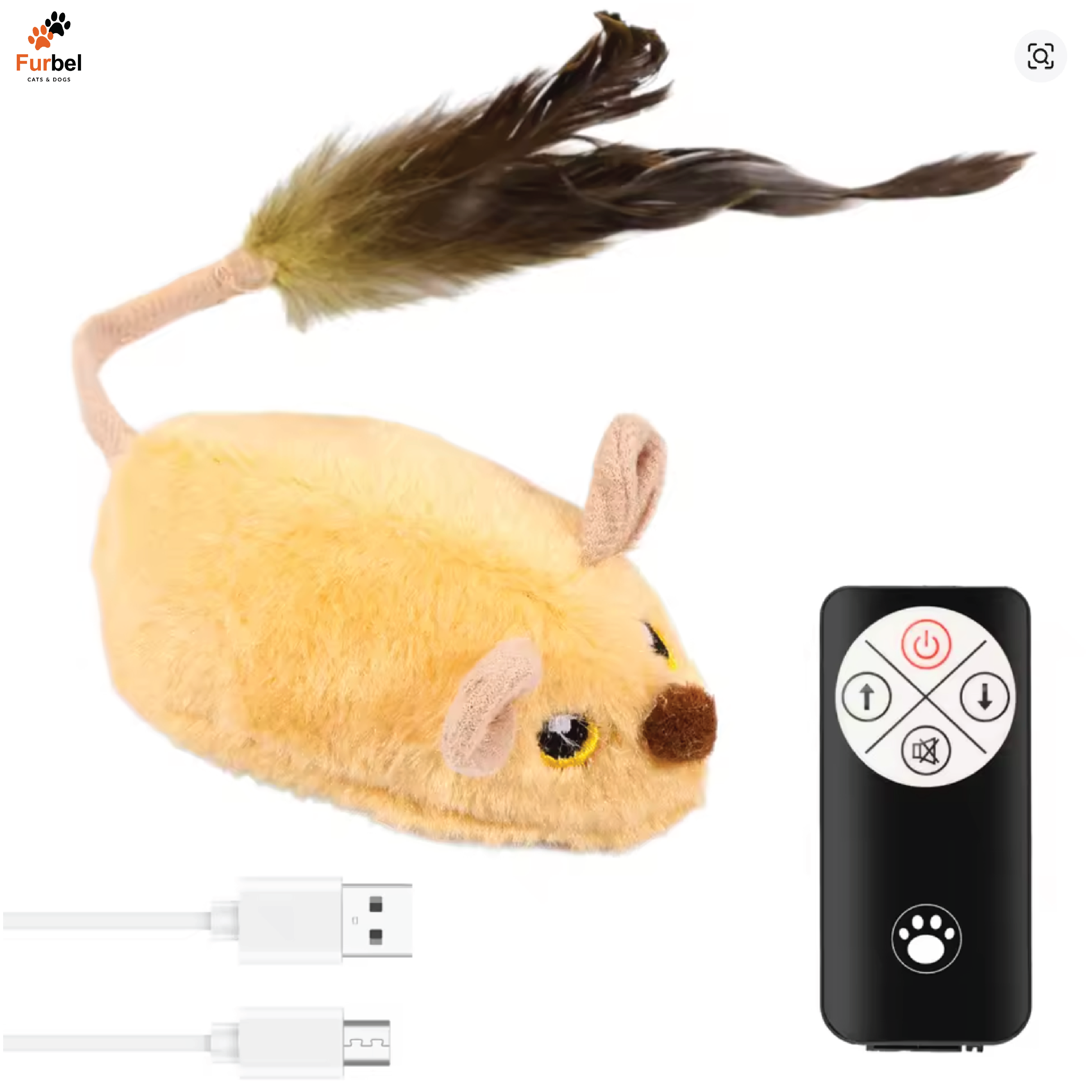 Interactive LED Mouse Cat Toy